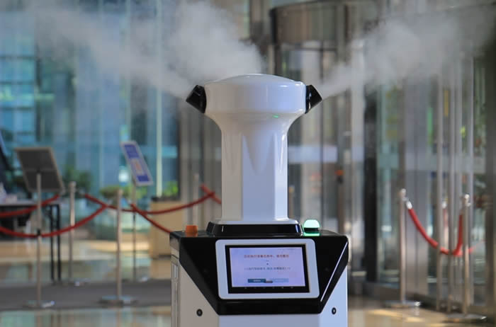 智能霧化消毒機(jī)器人霧化殺毒